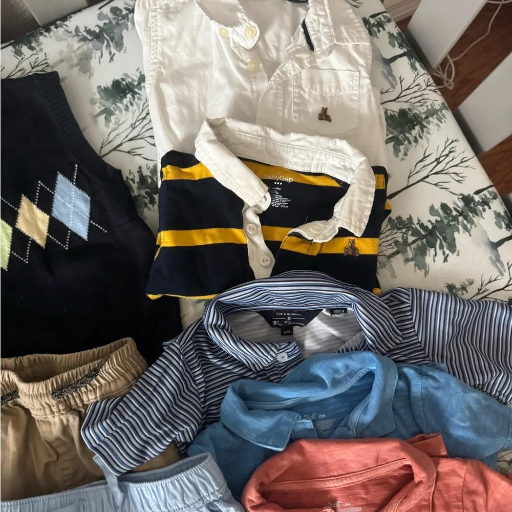 Baby Boy Preppy Clothing Bundle Prep Polos Argyle Rugby Golf Sz 12 Months - Picture 7 of 9